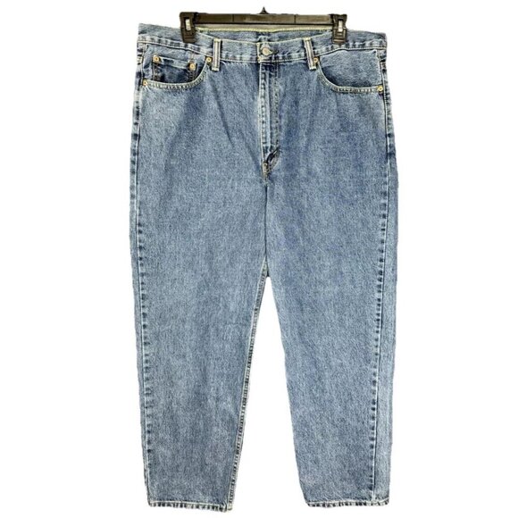 Levis 550 Jeans Mens 40x32 Blue Relaxed Slight Taper 100% Cotton Medium Wash - Picture 1 of 9